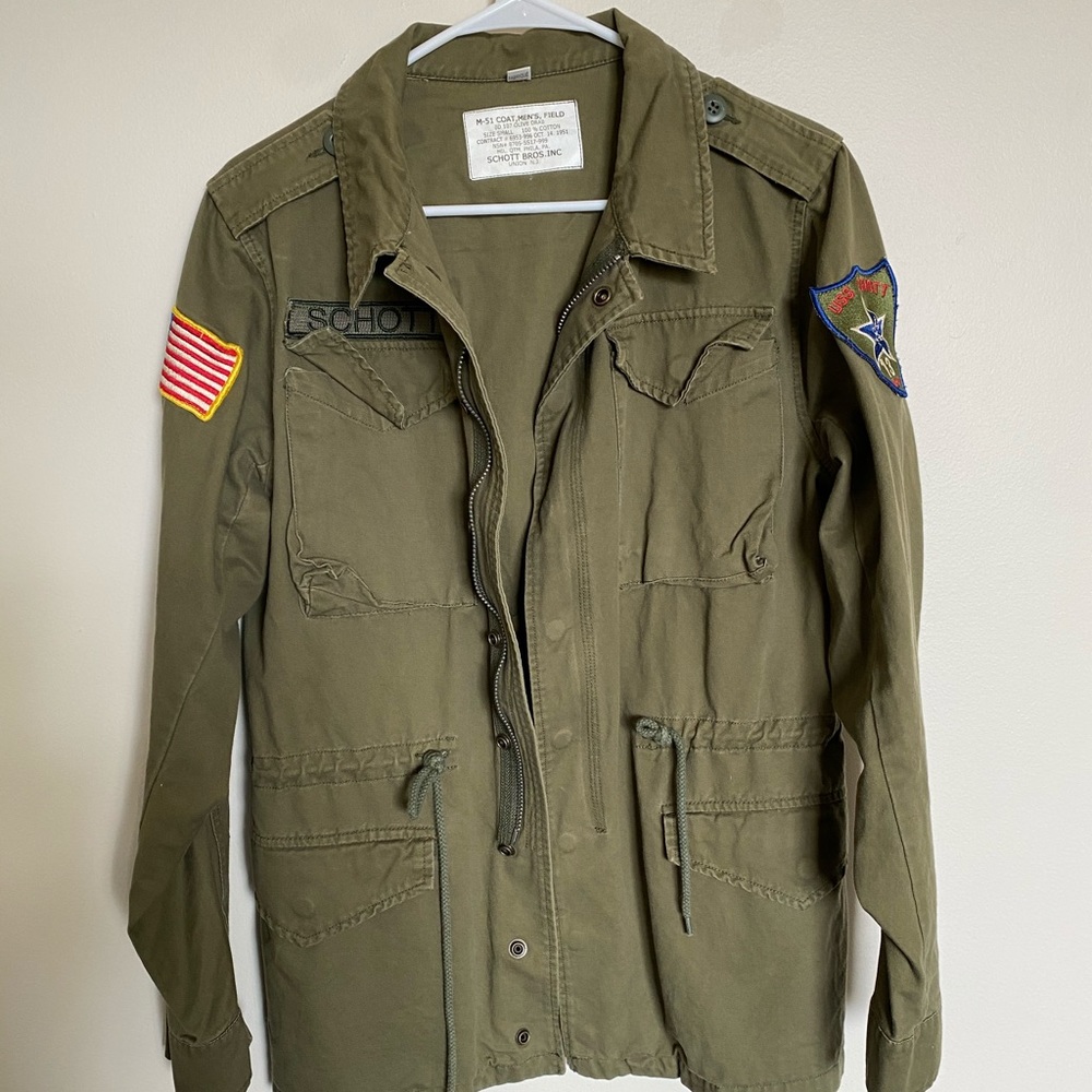 Schott Bros green M-51 coat.